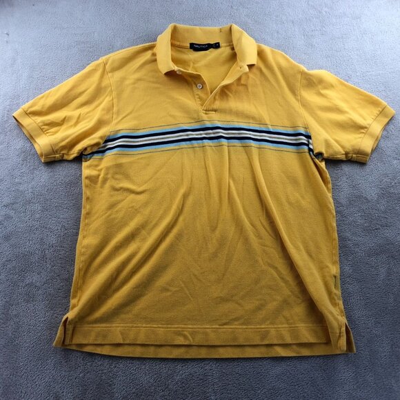 2 Nautica Men Polo Shirts Medium Lot Of Two Short SLeeve Classic Casual Pullover - Picture 6 of 15